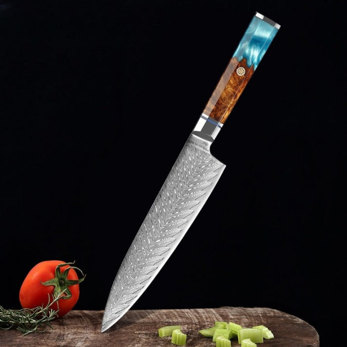 Japanese Damascus Steel 8 Inch Chef Knife