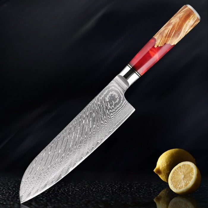 7 Inch Damascus Steel Super Santoku Knife