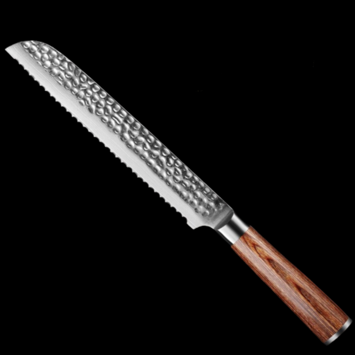 8”Inch Hammered Serrations Bread Knives