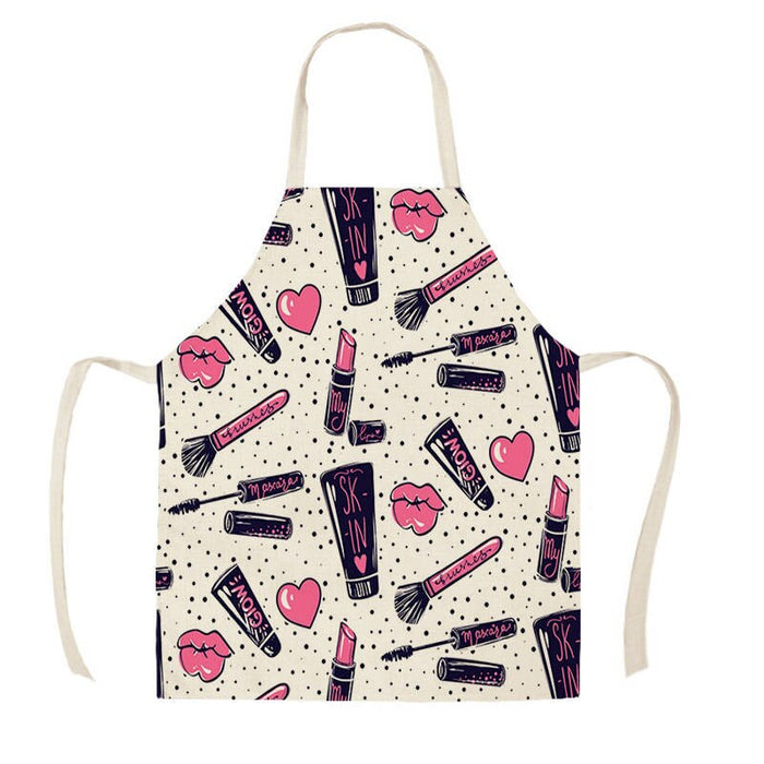 Color Nail Polish Printed Apron