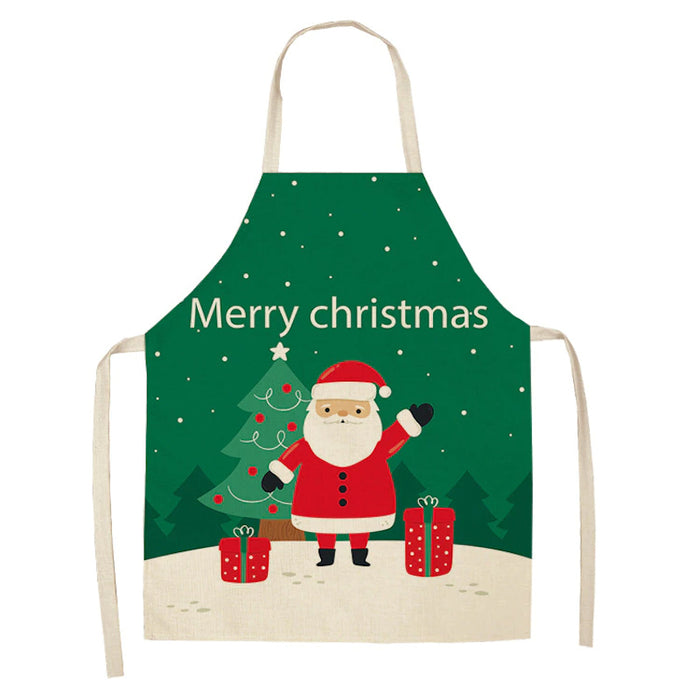 Christmas Patterned Kitchen Apron