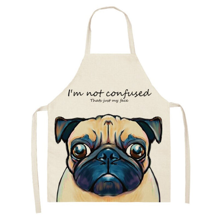 Dog Series Printed Home Kitchen Apron