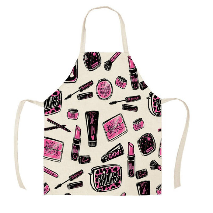 Color Nail Polish Printed Apron