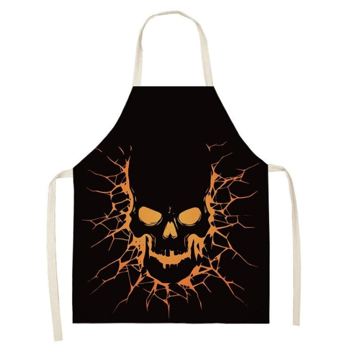 Printed Skull  Waterproof Cooking Apron