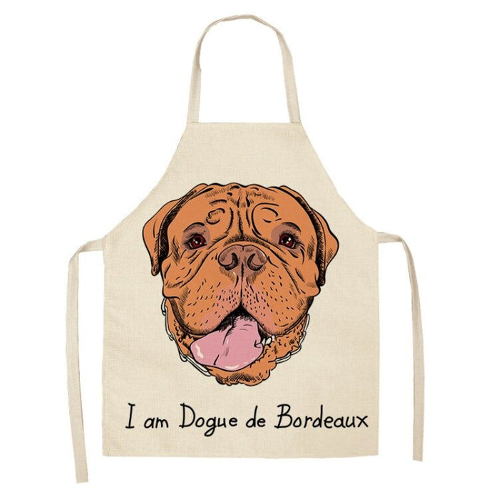 Dogs Print Kitchen Apron