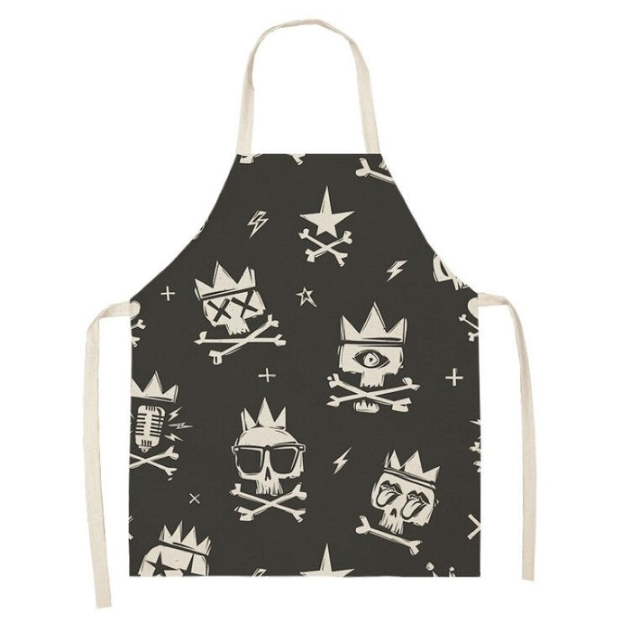 Printed Skull  Waterproof Cooking Apron