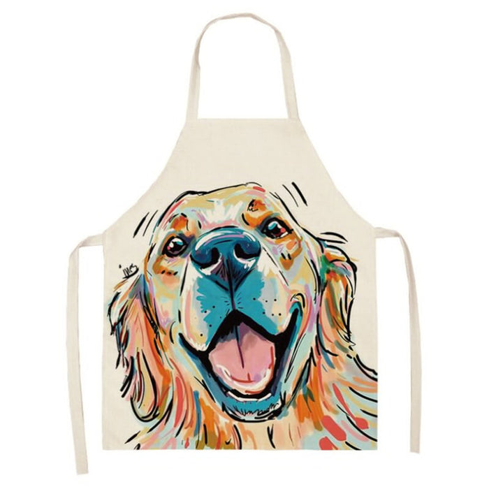 Dog Series Printed Home Kitchen Apron