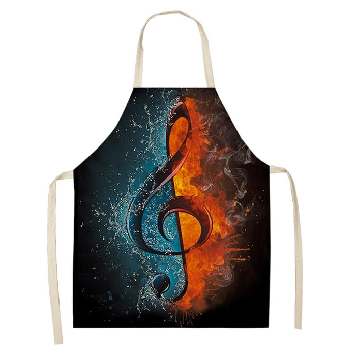 Musical Art Printed Aprons