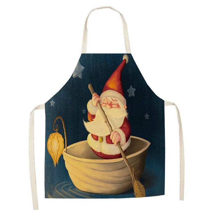 Printed Merry Christmas Themed Aprons