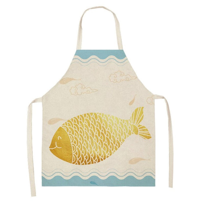 Fish Print Kitchen Aprons