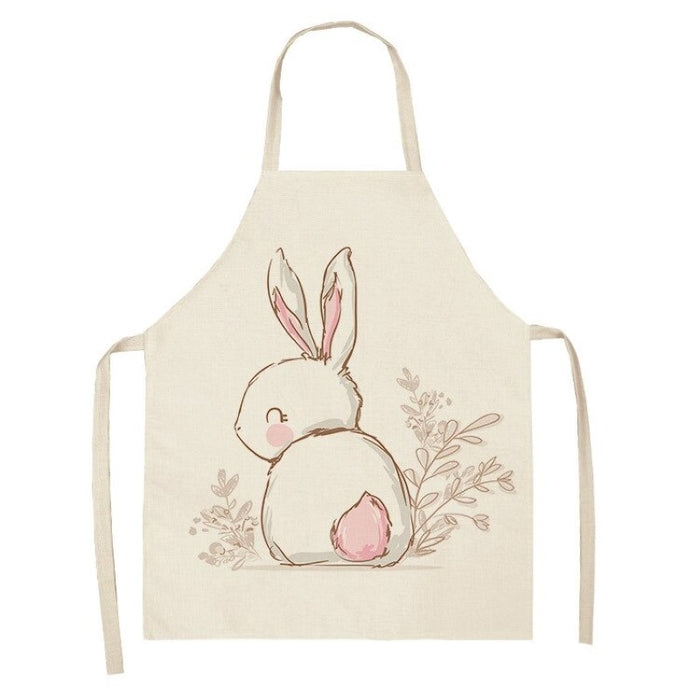 Little White Rabbit Pattern Apron