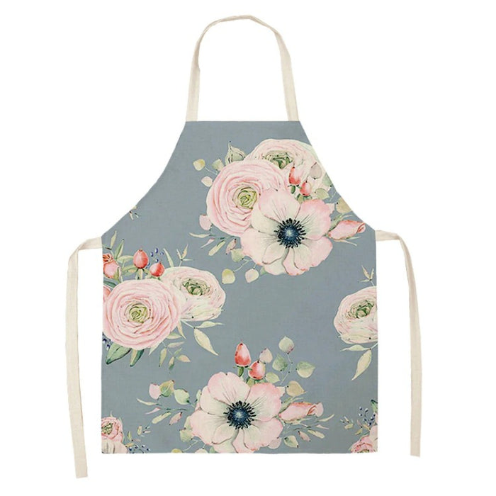 Floral Printed Flowers Sleeveless Aprons