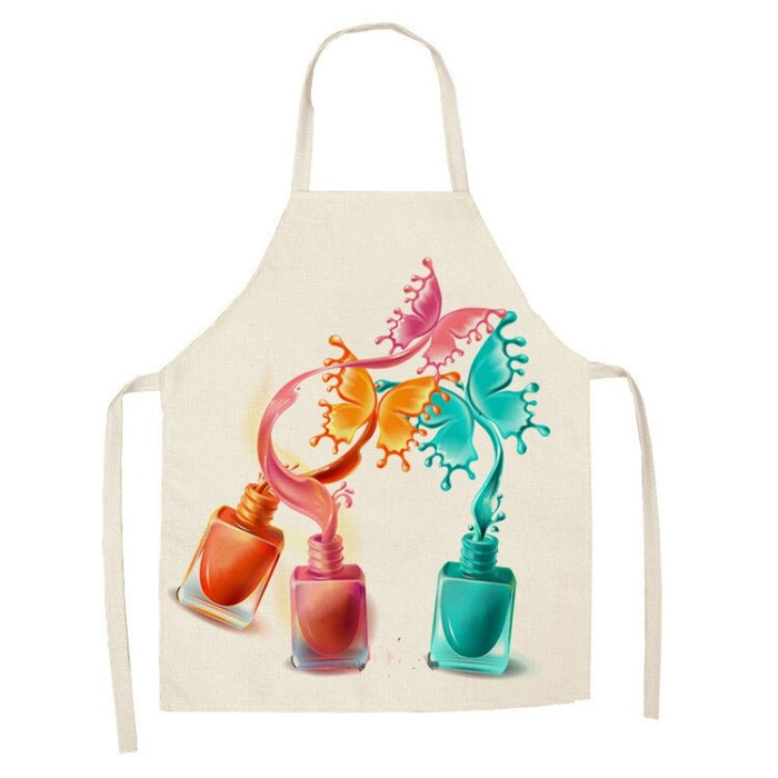 Sleeveless Color Printed Apron