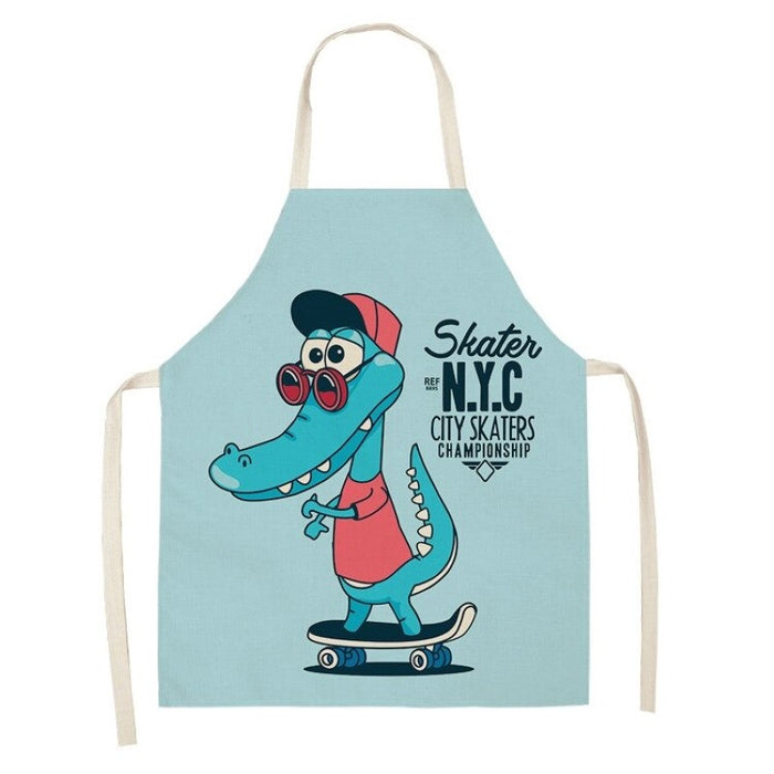 Cartoon Printed Household Apron