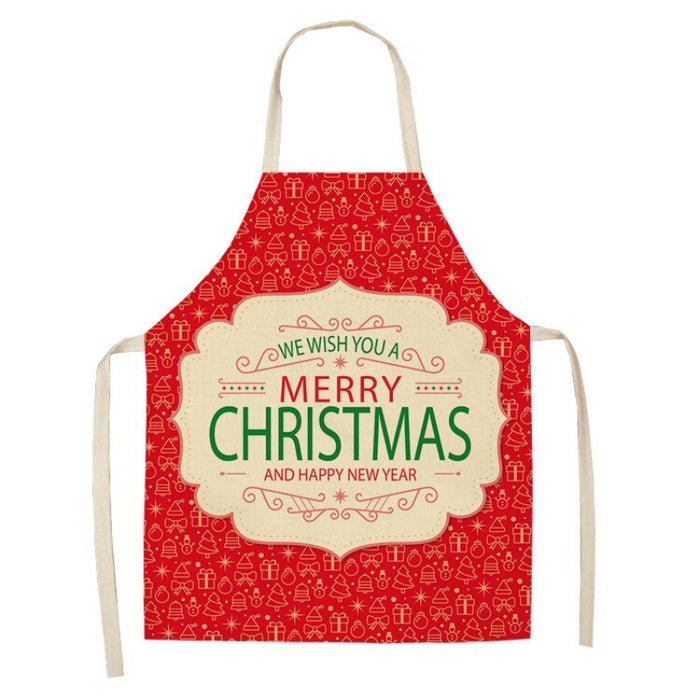 Printed Christmas Theme Aprons