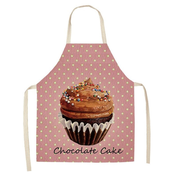 Cartoon Pastry Ice Cream Print Apron