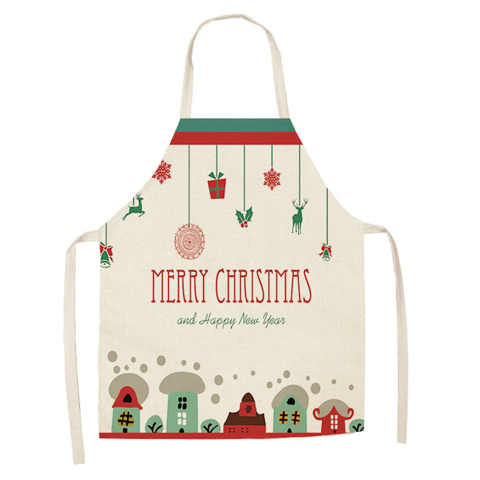 Christmas Patterned Kitchen Apron