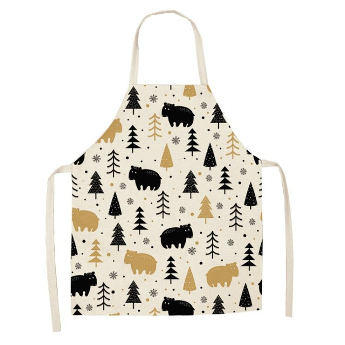 Printed Cartoon Teddy Bears Apron