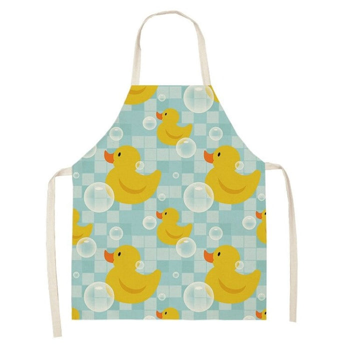 Animal Duck Cartoon Print Apron