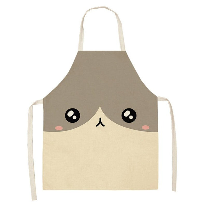 Printed Animals Faces Sleeves Aprons