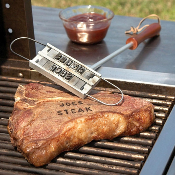 BBQ Stamp Tool | BBQ Meat Branding Iron with Changeable Letters