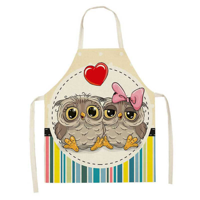 Printed Little Owls Apron