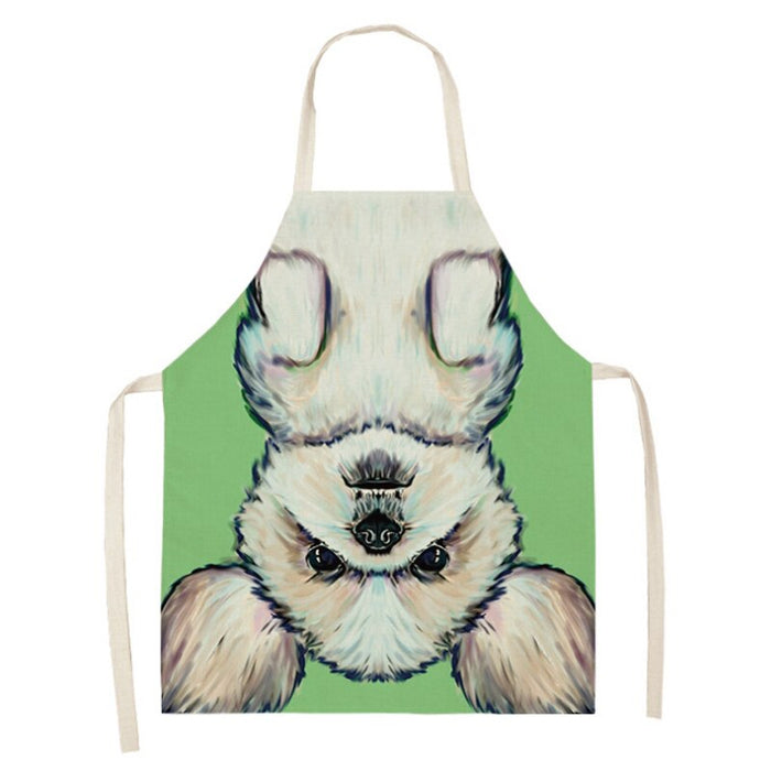 Dog Series Printed Home Kitchen Apron