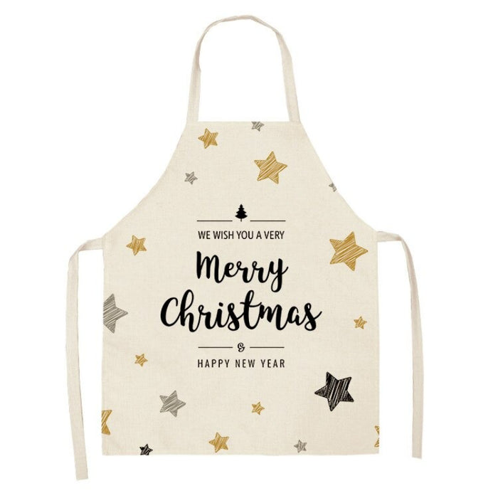 Printed Christmas Greeting Apron