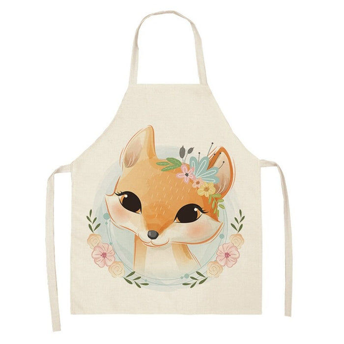 Home Cartoon Rabbit Print Apron