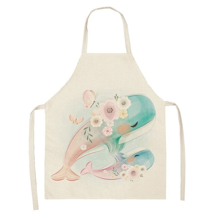 Home Cartoon Rabbit Print Apron