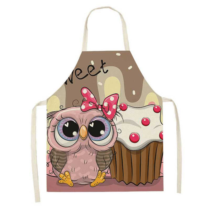 Printed Little Owls Apron