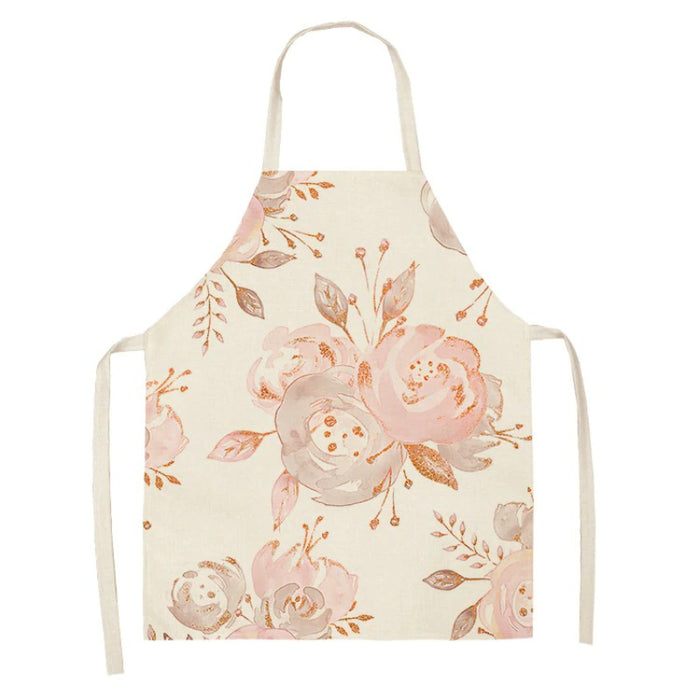 Floral Printed Flowers Sleeveless Aprons