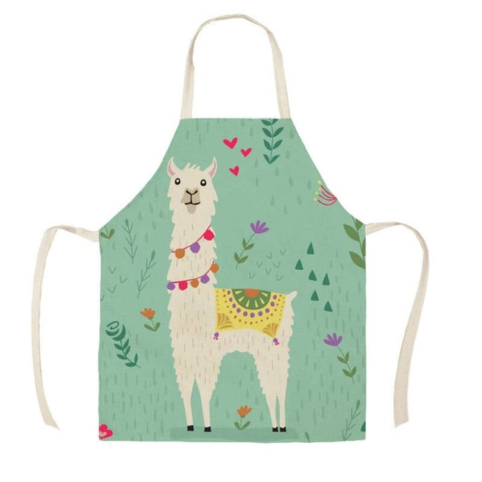 Printed Colorful Animal Sleeveless Aprons