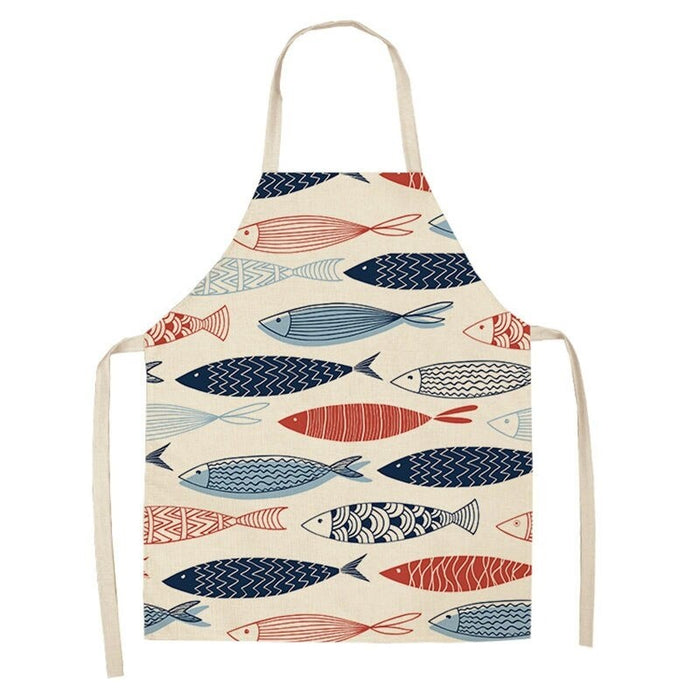 Turtle Fish Printed Kitchen Apron