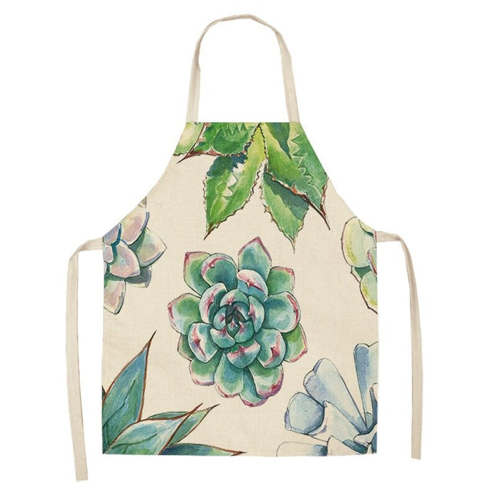 Flower Patterned Aprons For Cleaning