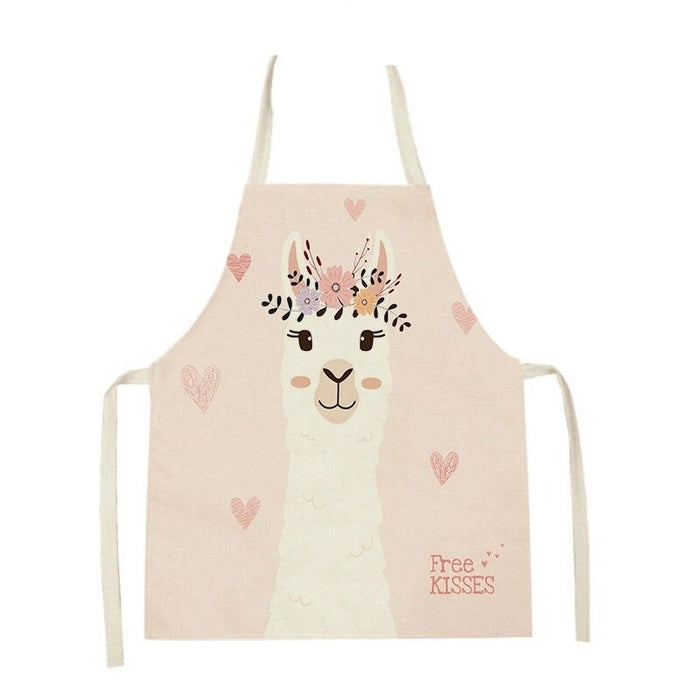 Unicorn Cartoon Flower Print Aprons