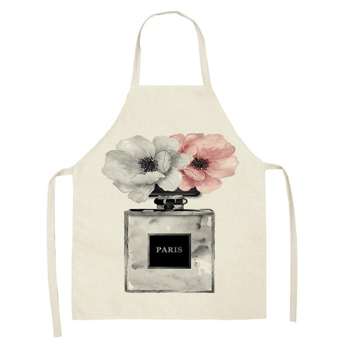 Nails Pink Printed Sleeveless Apron