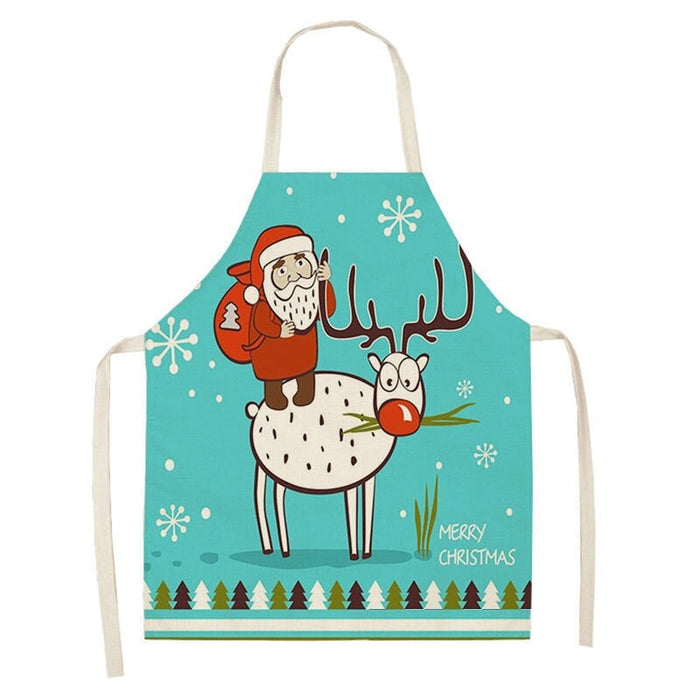 Printed Merry Christmas Themed Aprons