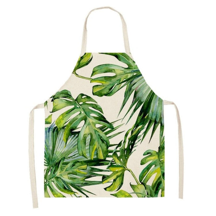 Printed Tropical Palm Leaves Aprons