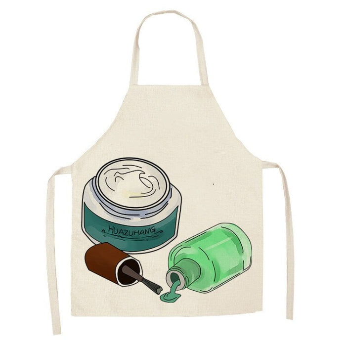 Sleeveless Color Printed Apron