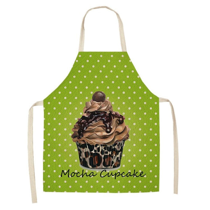 Cartoon Pastry Ice Cream Print Apron