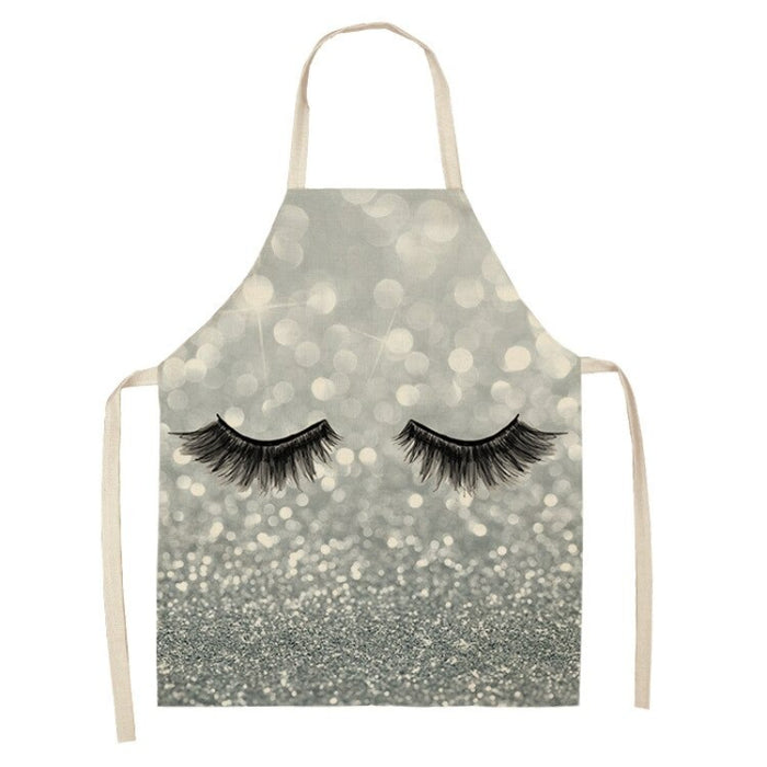 Sleeveless Lashes Linen Patterned Aprons