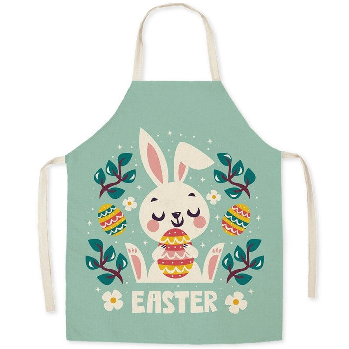 Easter Egg Bunny Print Aprons