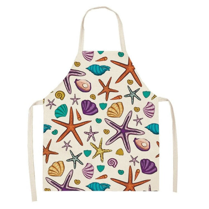 Marine Life Creative Print Apron