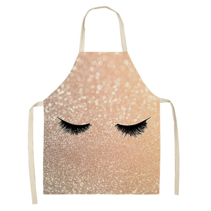 Eyelashes Print Kitchen Apron