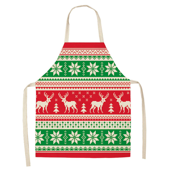 Christmas Patterned Kitchen Apron