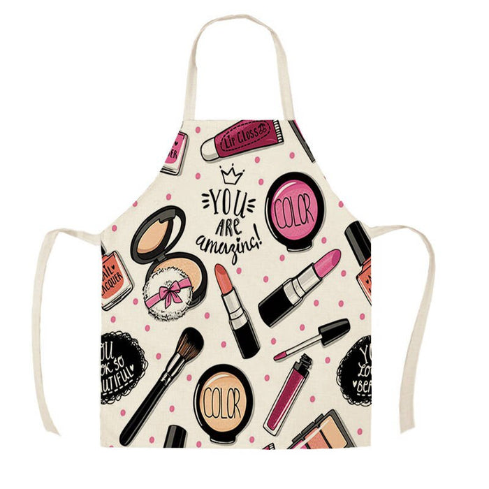 Color Nail Polish Printed Apron