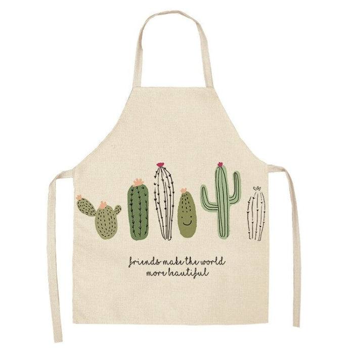 Cactus & Plants Print Kitchen Apron