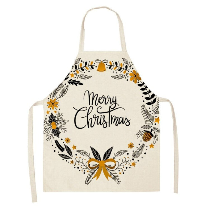 Printed Christmas Greeting Apron