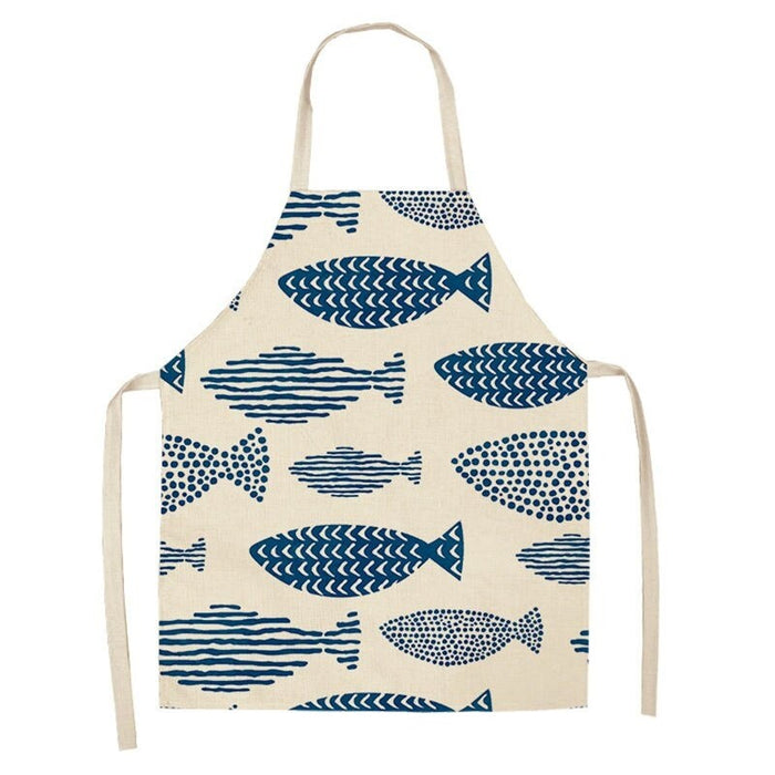 Turtle Fish Printed Kitchen Apron